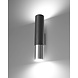 Sollux Lighting LED Wandleuchte Schwarz Chrom LOOPEZ - 1 x GU10 Fassung - exkl. LED's