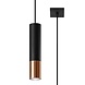 Sollux Lighting LED Hängeleuchte Schwarz Kupfer LOOPEZ - 1 x GU10 Fassung - exkl. LED's