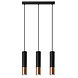 Sollux Lighting LED Hängeleuchte Schwarz Kupfer LOOPEZ - 3 x GU10 Fassung - exkl. LED's