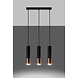 Sollux Lighting LED Hängeleuchte Schwarz Kupfer LOOPEZ - 3 x GU10 Fassung - exkl. LED's