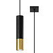 Sollux Lighting LED Hängeleuchte Schwarz Gold LOOPEZ - 1 x GU10 Fassung - exkl. LED's Sollux Lighting LED Hängeleuchte Schwarz Gold LOOPEZ - 1 x GU10 Fassung - exkl. LED's