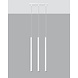 Sollux Lighting LED Hängeleuchte Weiß PASTELO - 3 x G9 Fassung - exkl. LED's