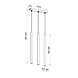 Sollux Lighting LED Hängeleuchte Weiß PASTELO - 3 x G9 Fassung - exkl. LED's