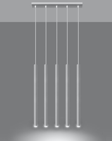 SOLLUX Lighting Group LED Hängeleuchte Weiß PASTELO - 5 x G9 Fassung - exkl. LED's SOLLUX Lighting Group LED Hängeleuchte Weiß PASTELO - 5 x G9 Fassung - exkl. LED's