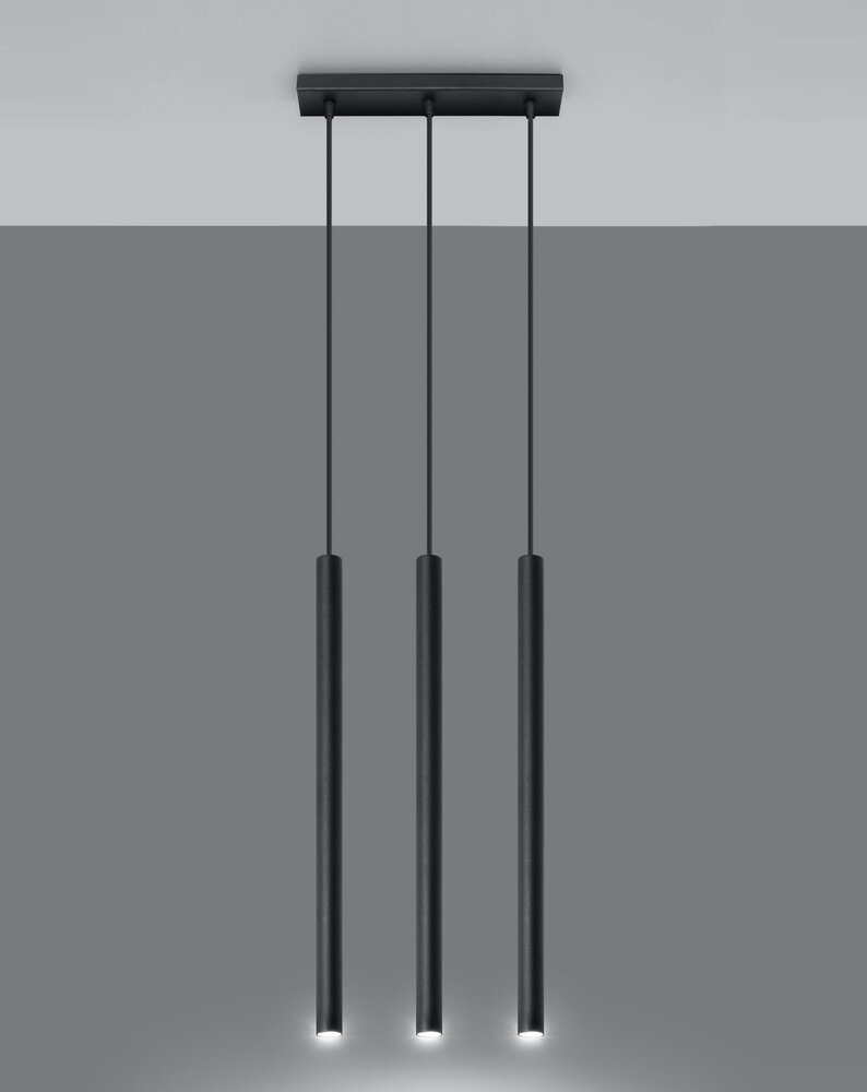 Sollux Lighting LED Hängeleuchte Schwarz PASTELO - 3 x G9 Fassung - exkl. LED's
