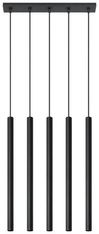 Sollux Lighting LED Hängeleuchte Schwarz PASTELO - 5 x G9 Fassung - exkl. LED's Sollux Lighting LED Hängeleuchte Schwarz PASTELO - 5 x G9 Fassung - exkl. LED's