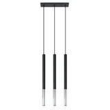 SOLLUX Lighting Group LED Hängeleuchte Schwarz Chrom MOZAICA - 3 x G9 Fassung - exkl. LED's