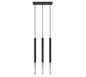 Sollux Lighting LED Hängeleuchte Schwarz Chrom MOZAICA - 3 x G9 Fassung - exkl. LED's