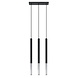 Sollux Lighting LED Hängeleuchte Schwarz Chrom MOZAICA - 3 x G9 Fassung - exkl. LED's