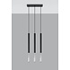 Sollux Lighting LED Hängeleuchte Schwarz Chrom MOZAICA - 3 x G9 Fassung - exkl. LED's