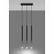 Sollux Lighting LED Hängeleuchte Schwarz Chrom MOZAICA - 3 x G9 Fassung - exkl. LED's
