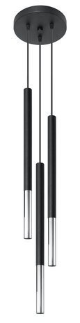 SOLLUX Lighting Group LED Hängeleuchte Schwarz Chrom MOZAICA - 3 x G9 Fassung - exkl. LED's SOLLUX Lighting Group LED Hängeleuchte Schwarz Chrom MOZAICA - 3 x G9 Fassung - exkl. LED's