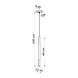 Sollux Lighting LED Hängeleuchte Schwarz Kupfer MOZAICA - 1 x G9 Fassung - exkl. LED's
