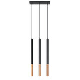 SOLLUX Lighting Group LED Hängeleuchte Schwarz Kupfer MOZAICA - 3 x G9 Fassung - exkl. LED's