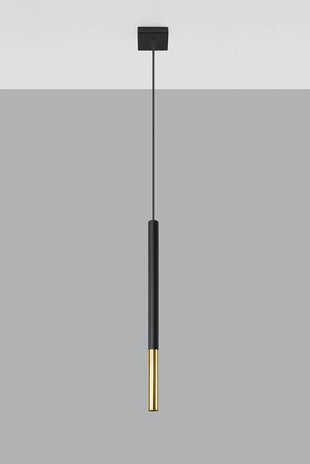 Sollux Lighting LED Hängeleuchte Schwarz Gold MOZAICA - 1 x G9 Fassung - exkl. LED's