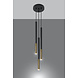 Sollux Lighting LED Hängeleuchte Schwarz Gold MOZAICA - 3 x G9 Fassung - exkl. LED's