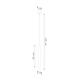 Sollux Lighting LED Hängeleuchte Weiß WEZYR - 1 x G9 Fassung - exkl. LED's