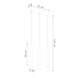 Sollux Lighting LED Hängeleuchte Weiß WEZYR - 3 x G9 Fassung - exkl. LED's