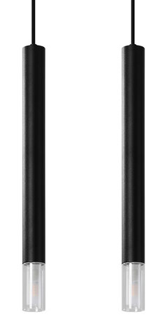 Sollux Lighting LED Hängeleuchte Schwarz WEZYR - 2 x G9 Fassung - exkl. LED's