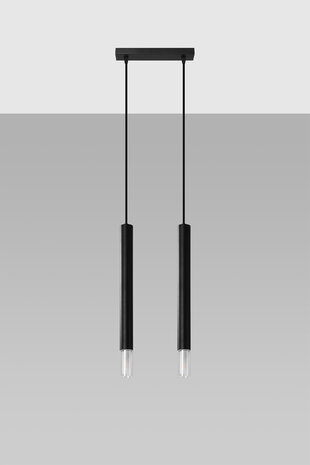 Sollux Lighting LED Hängeleuchte Schwarz WEZYR - 2 x G9 Fassung - exkl. LED's