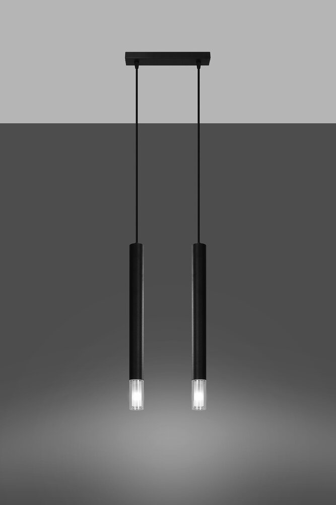 Sollux Lighting LED Hängeleuchte Schwarz WEZYR - 2 x G9 Fassung - exkl. LED's