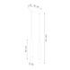 Sollux Lighting LED Hängeleuchte Schwarz WEZYR - 2 x G9 Fassung - exkl. LED's
