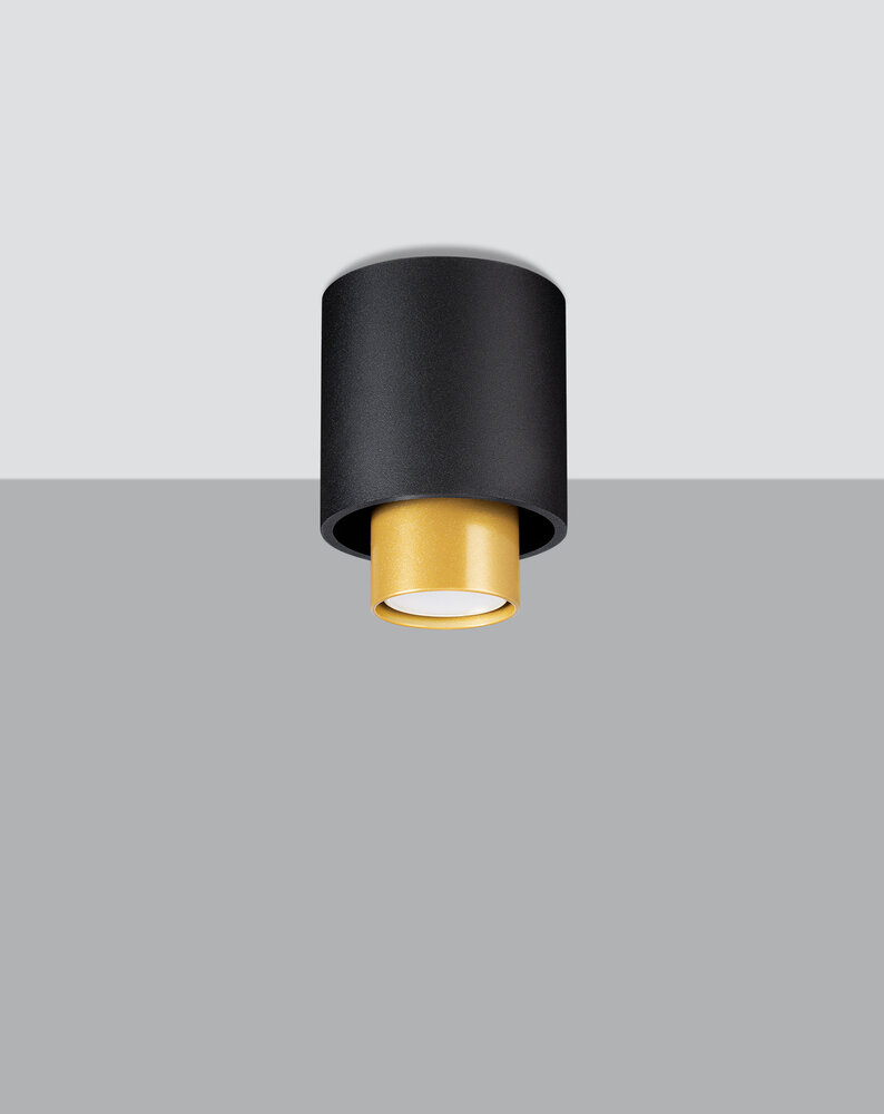 Sollux Lighting LED Deckenspot Schwarz NESI - 1 x GU10 Fassung - exkl. LED's