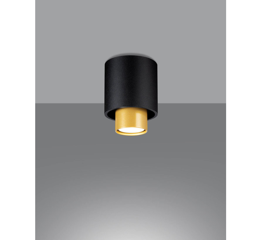 LED Deckenspot Schwarz NESI - 1 x GU10 Fassung