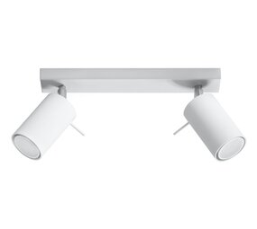 Sollux Lighting LED Deckenspot Weiß RING - 2 x GU10 Fassung - exkl. LED's