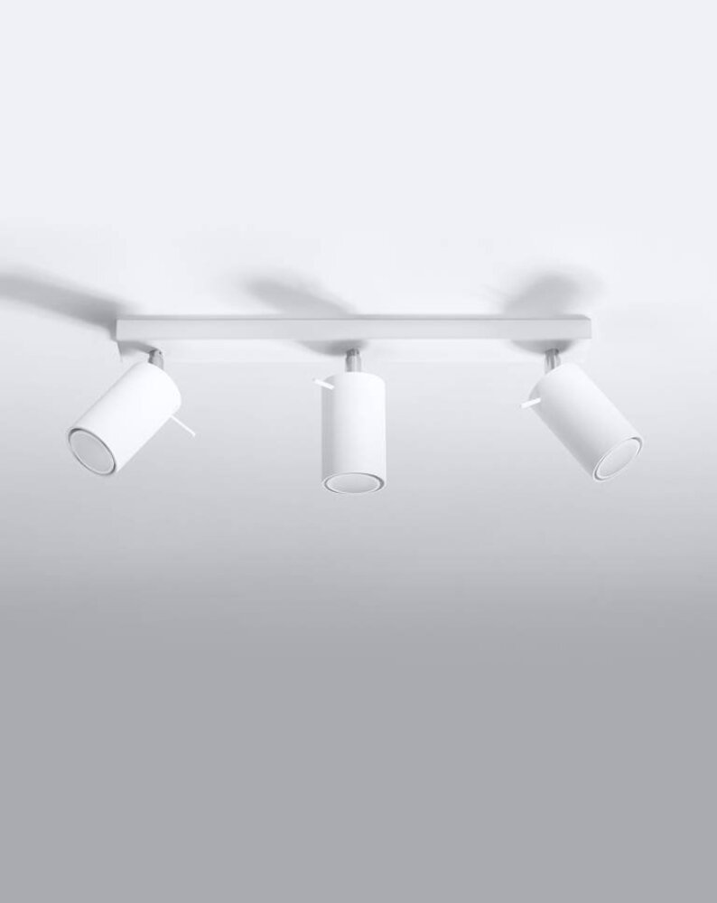 SOLLUX Lighting Group LED Deckenspot Weiß RING - 3 x GU10 Fassung - exkl. LED's SOLLUX Lighting Group LED Deckenspot Weiß RING - 3 x GU10 Fassung - exkl. LED's