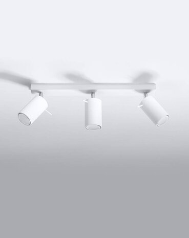 Sollux Lighting LED Deckenspot Weiß RING - 3 x GU10 Fassung - exkl. LED's