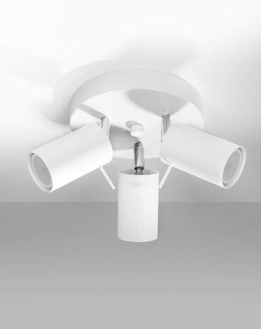 SOLLUX Lighting Group LED Deckenspot Weiß RING - 3 x GU10 Fassung - exkl. LED's SOLLUX Lighting Group LED Deckenspot Weiß RING - 3 x GU10 Fassung - exkl. LED's
