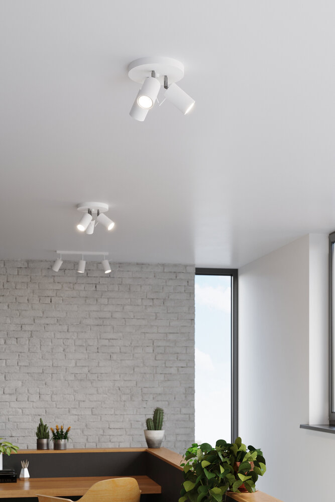 SOLLUX Lighting Group LED Deckenspot Weiß RING - 3 x GU10 Fassung - exkl. LED's SOLLUX Lighting Group LED Deckenspot Weiß RING - 3 x GU10 Fassung - exkl. LED's