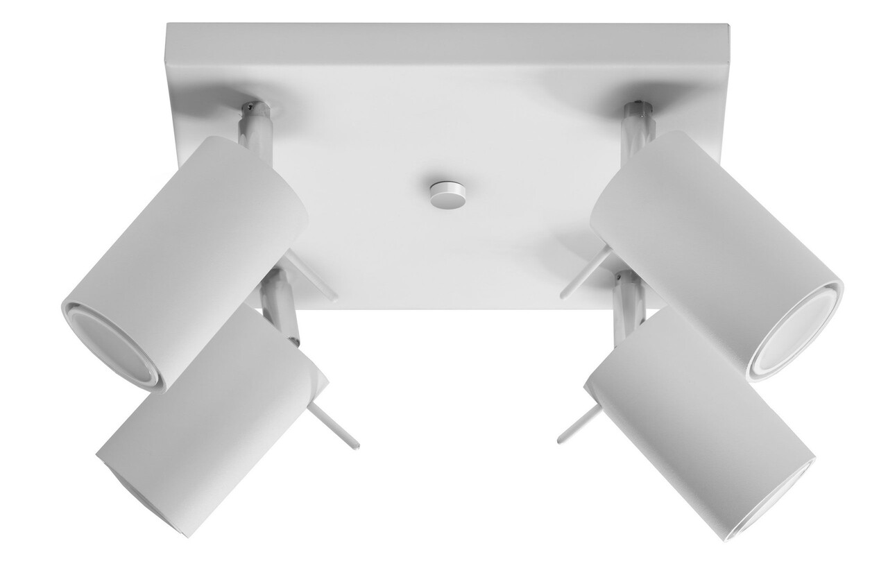 Sollux Lighting LED Deckenspot Weiß RING - 4 x GU10 Fassung - exkl. LED's