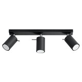 SOLLUX Lighting Group LED Deckenspot Schwarz RING - 3 x GU10 Fassung - exkl. LED's SOLLUX Lighting Group LED Deckenspot Schwarz RING - 3 x GU10 Fassung - exkl. LED's