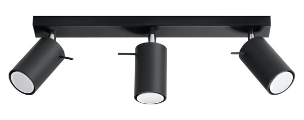 Sollux Lighting LED Deckenspot Schwarz RING - 3 x GU10 Fassung - exkl. LED's Sollux Lighting LED Deckenspot Schwarz RING - 3 x GU10 Fassung - exkl. LED's