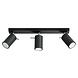 Sollux Lighting LED Deckenspot Schwarz RING - 3 x GU10 Fassung - exkl. LED's Sollux Lighting LED Deckenspot Schwarz RING - 3 x GU10 Fassung - exkl. LED's