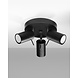 Sollux Lighting LED Deckenspot Schwarz RING - 3 x GU10 Fassung - exkl. LED's