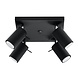 LED Deckenspot Schwarz RING - 4 x GU10 Fassung - exkl. LED's LED Deckenspot Schwarz RING - 4 x GU10 Fassung - exkl. LED's