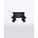 LED Deckenspot Schwarz RING - 4 x GU10 Fassung - exkl. LED's LED Deckenspot Schwarz RING - 4 x GU10 Fassung - exkl. LED's