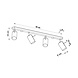 Sollux Lighting LED Deckenspot Schwarz RING - 4 x GU10 Fassung - exkl. LED's
