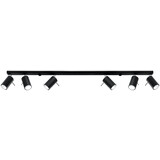 Sollux Lighting LED Deckenspot Schwarz RING - 6 x GU10 Fassung - exkl. LED's