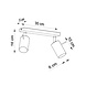 LED Deckenspot Grau RING - 2 x GU10 Fassung - exkl. LED's LED Deckenspot Grau RING - 2 x GU10 Fassung - exkl. LED's