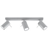 Sollux Lighting LED Deckenspot Grau RING - 3 x GU10 Fassung - exkl. LED's