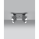 Sollux Lighting LED Deckenspot Grau RING - 4 x GU10 Fassung - exkl. LED's