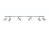 Sollux Lighting LED Deckenspot Grau RING - 6 x GU10 Fassung - exkl. LED's