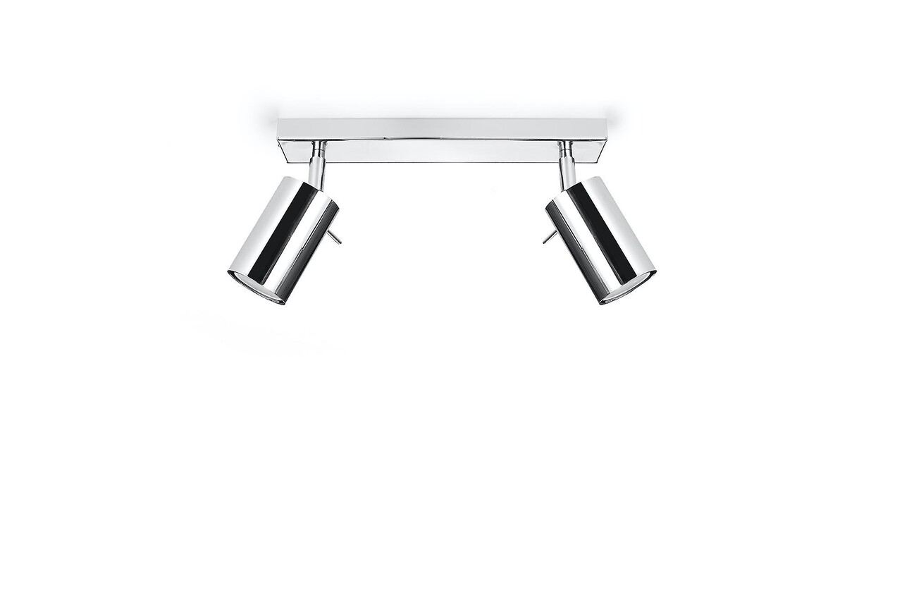 Sollux Lighting LED Deckenspot Chrom RING - 2 x GU10 Fassung - exkl. LED's