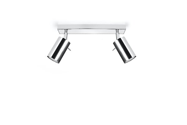 Sollux Lighting LED Deckenspot Chrom RING - 2 x GU10 Fassung - exkl. LED's