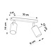 Sollux Lighting LED Deckenspot Chrom RING - 2 x GU10 Fassung - exkl. LED's