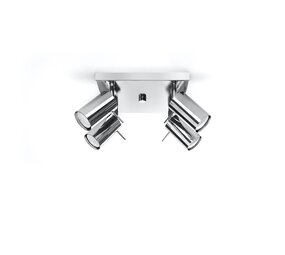 SOLLUX Lighting Group LED Deckenspot Chrom RING - 4 x GU10 Fassung - exkl. LED's SOLLUX Lighting Group LED Deckenspot Chrom RING - 4 x GU10 Fassung - exkl. LED's